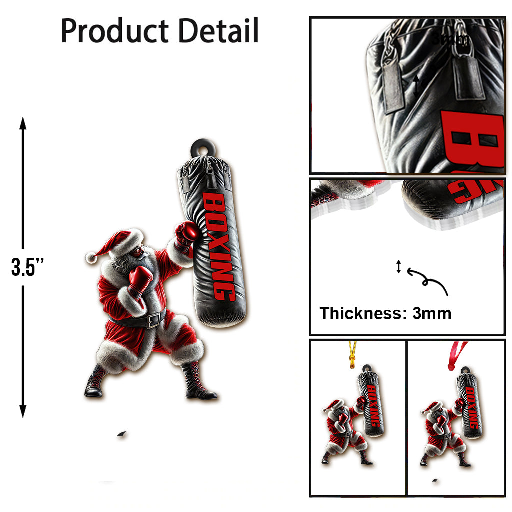 Custom Name Boxing Ornament, Christmas Gift for Boxing Lover