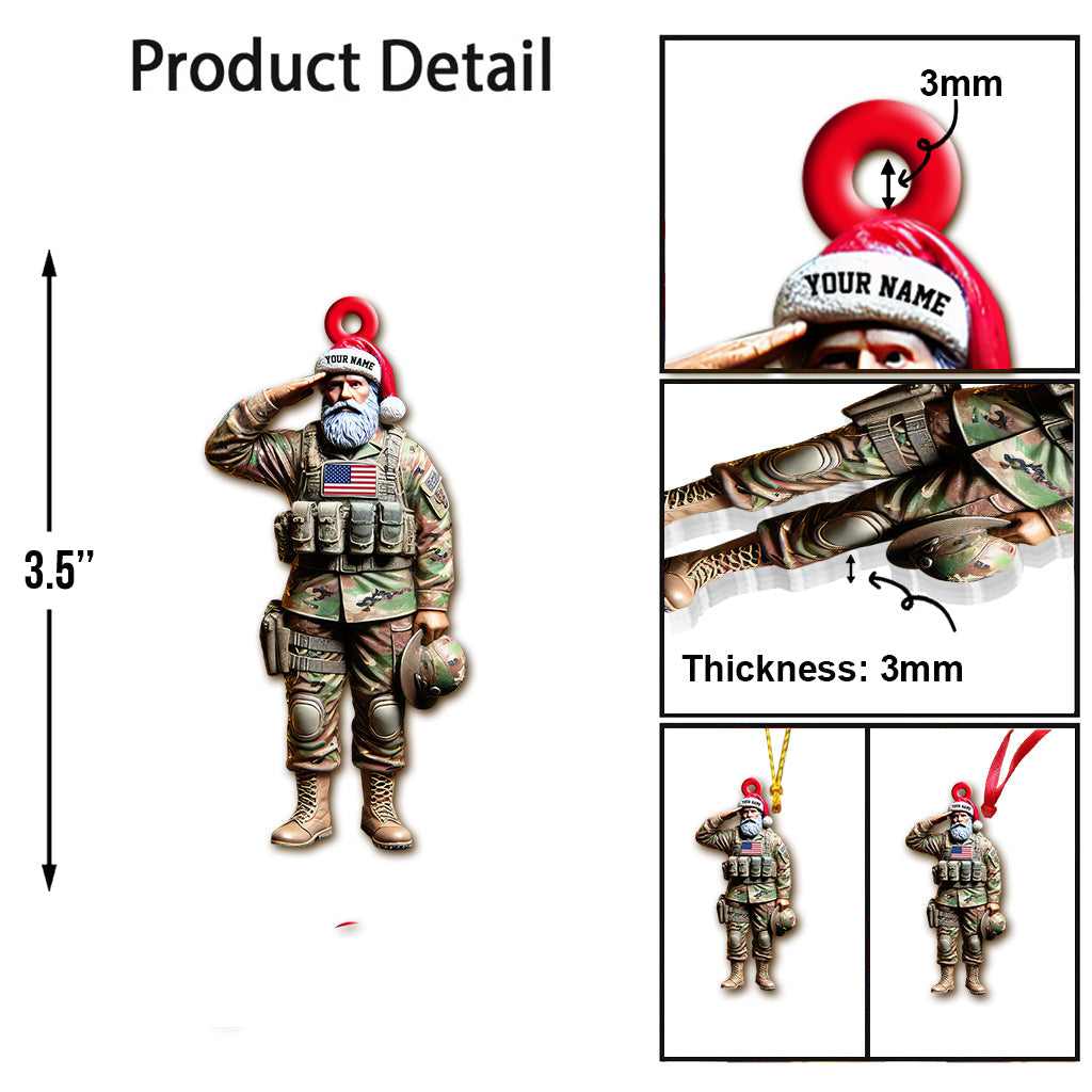 Custom Name U.S Veteran Ornament, U.S Veteran Christmas Gift