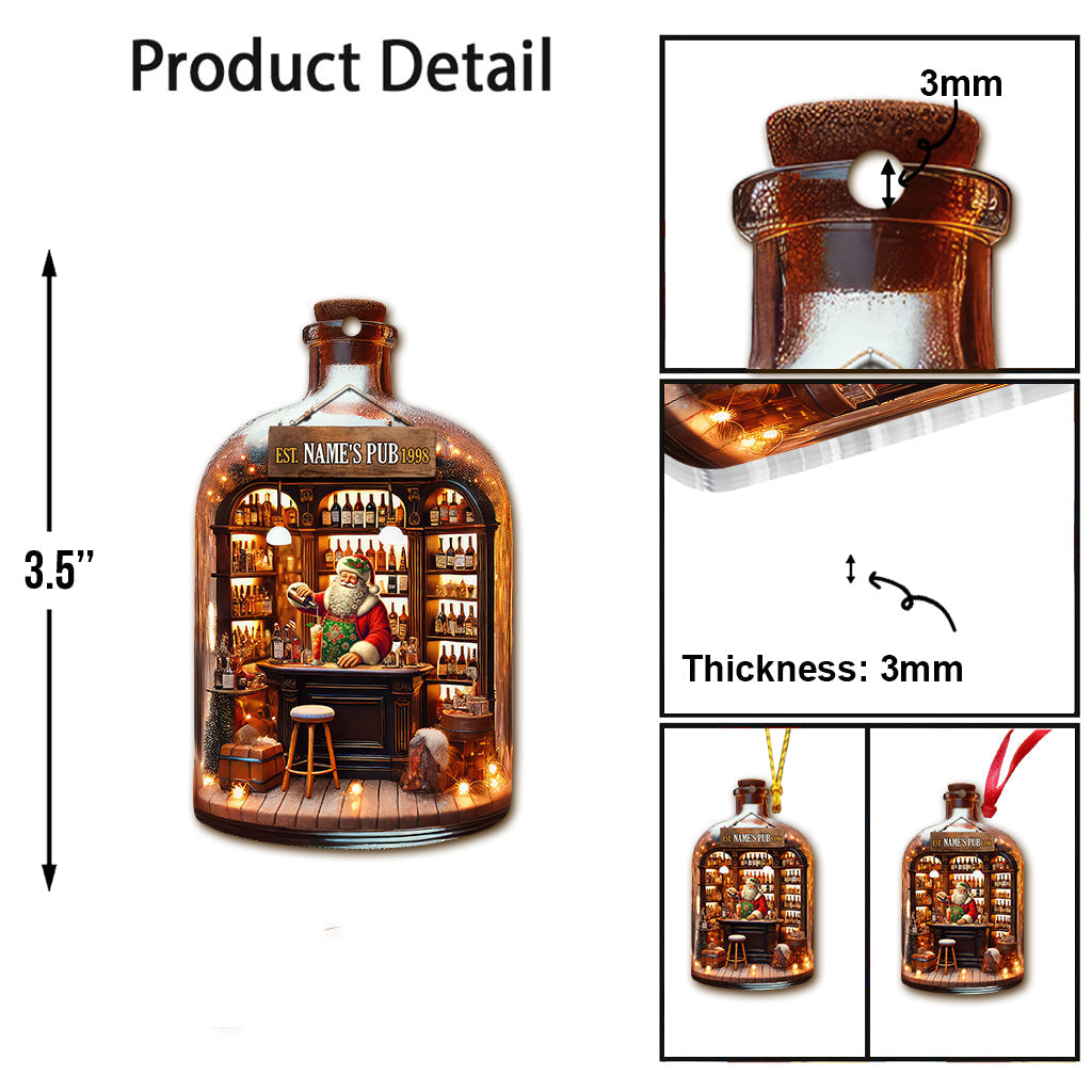 Custom Name Barista Ornament, Bartender Ornament, Home Decor Christmas Gift