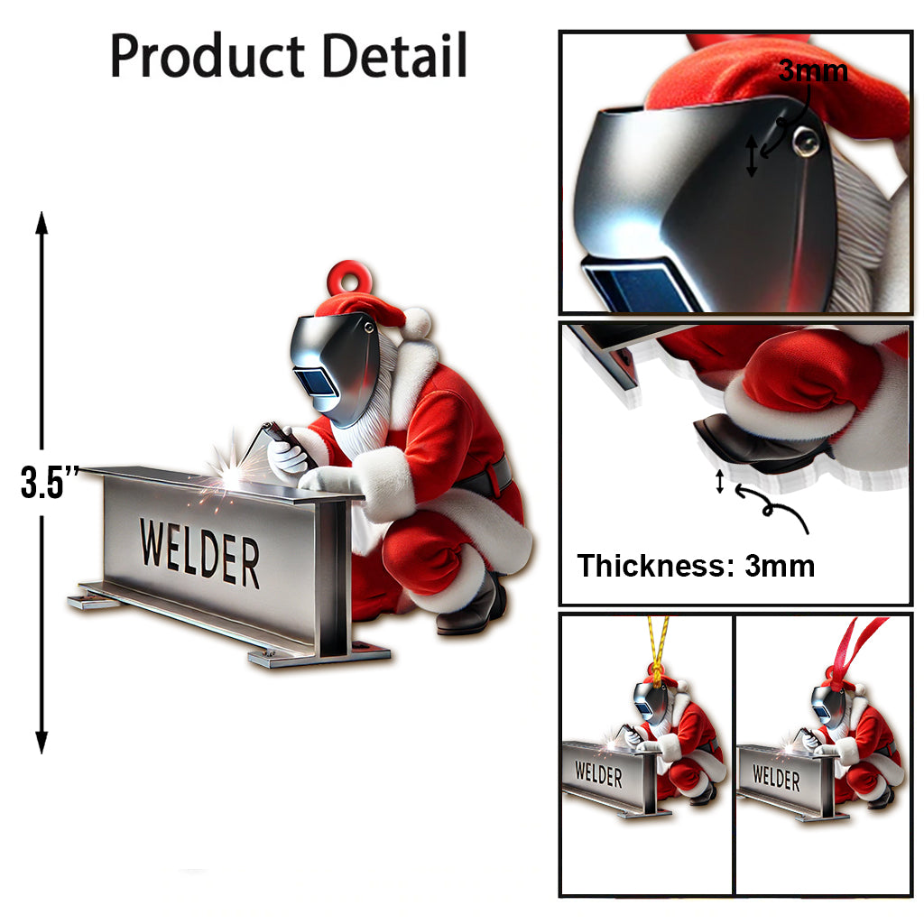 Custom Name Welder Ornament, Christmas Gift for Welder