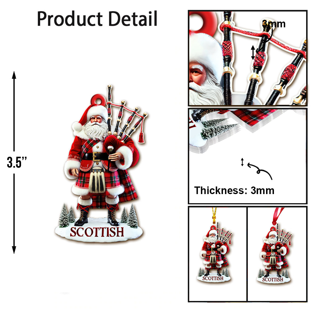 Custom Name Scotland Ornament, Christmas Gift for Scotland Lover