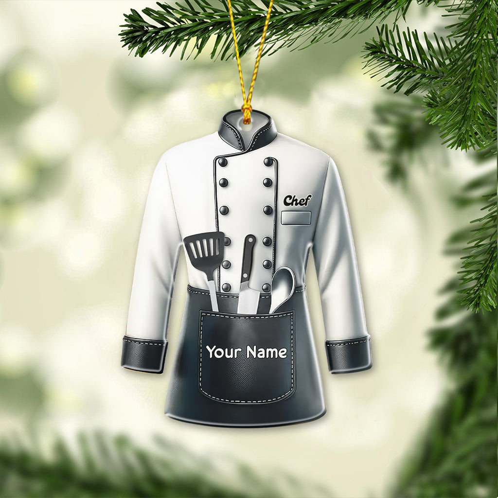 Christmas Chef, Home Decor, Christmas Ornament, Personalized Ornament