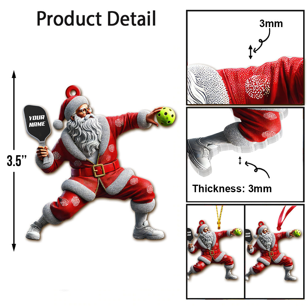 Custom Name Pickleball Ornament, Christmas Gift for Pickleball Lover