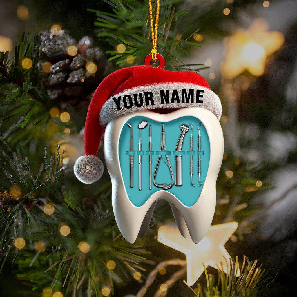 Dentist Christmas Home Decor Christmas Ornament, Personalized Ornament