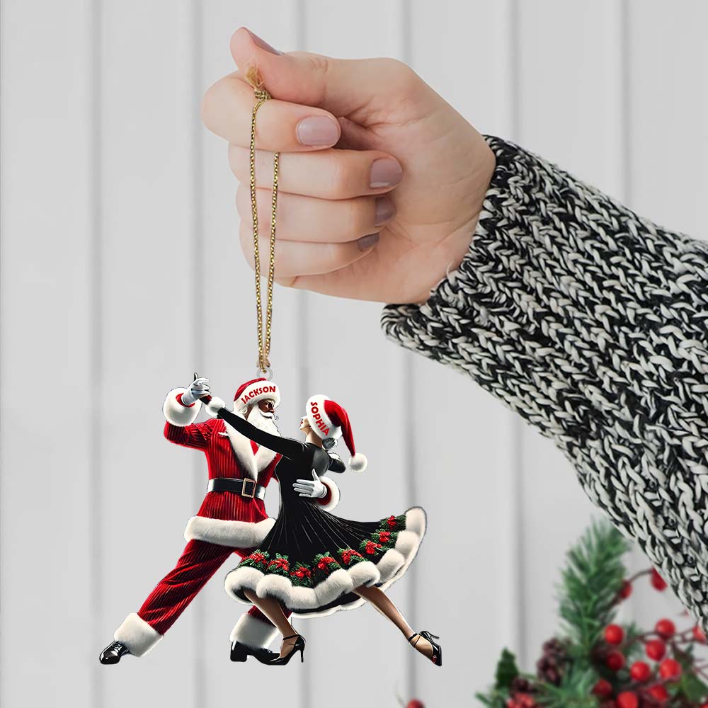 Custom Name Couple Dance Ornament, Couple Christmas Gift