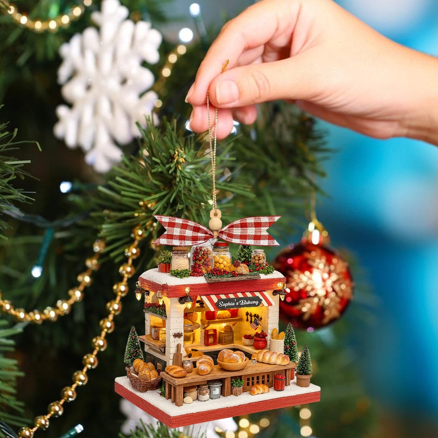 Bakery, Home Decor, Christmas Ornament, Personalized Ornament