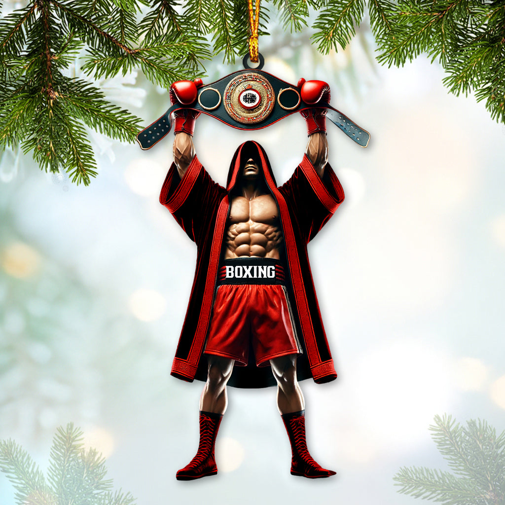 Custom Name Boxing Champion Ornament, Boxing Lover Christmas Gift