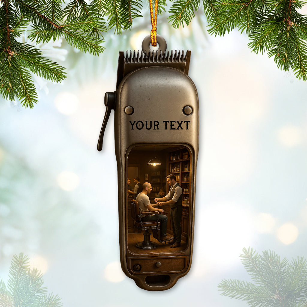 Barber Shop, Home Decor, Christmas Ornament, Personalized Ornament