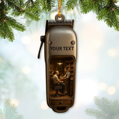 Barber Shop, Home Decor, Christmas Ornament, Personalized Ornament