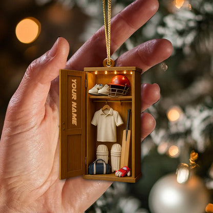 Christmas Cricket Players, Home Decor, Christmas Ornament, Personalized Ornament
