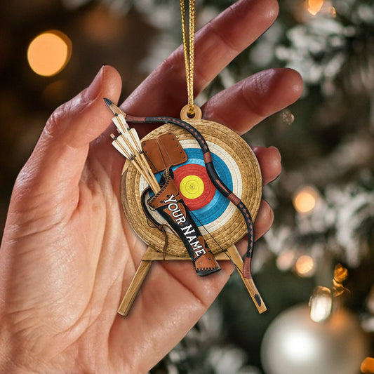 Archery, Home Decor, Christmas Ornament, Personalized Ornament