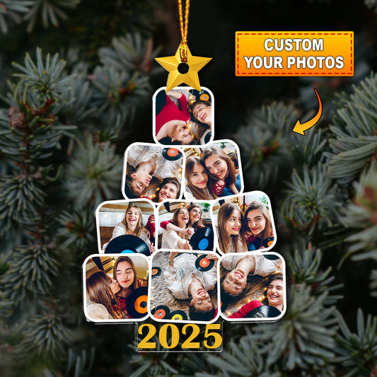 9 Photos Christmas Tree, Home Decor, Christmas Ornament, Personalized Ornament