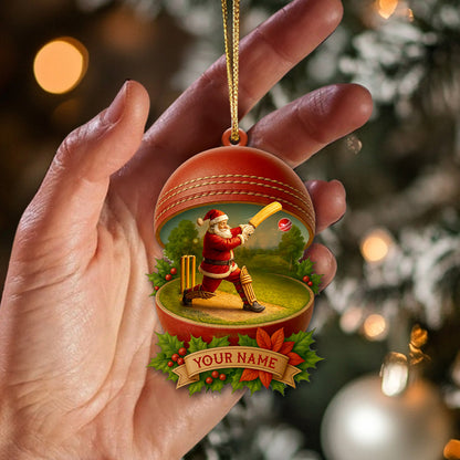 Christmas Cricket Players, Home Decor, Christmas Ornament, Personalized Ornament