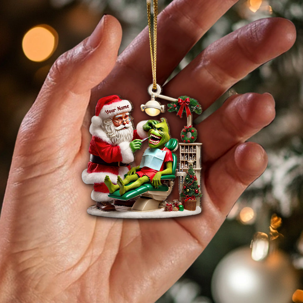 Custom Name Dentist Ornament, Christmas Gift for Dentist