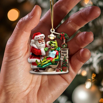 Custom Name Dentist Ornament, Christmas Gift for Dentist