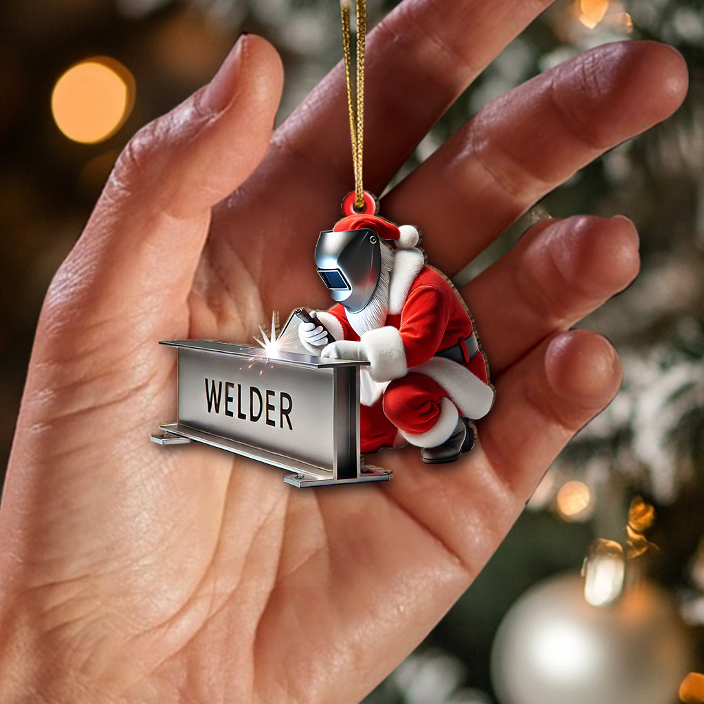 Custom Name Welder Ornament, Christmas Gift for Welder