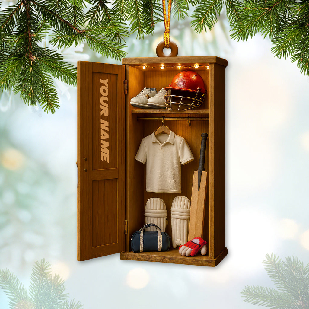 Christmas Cricket Players, Home Decor, Christmas Ornament, Personalized Ornament