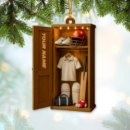 Christmas Cricket Players, Home Decor, Christmas Ornament, Personalized Ornament