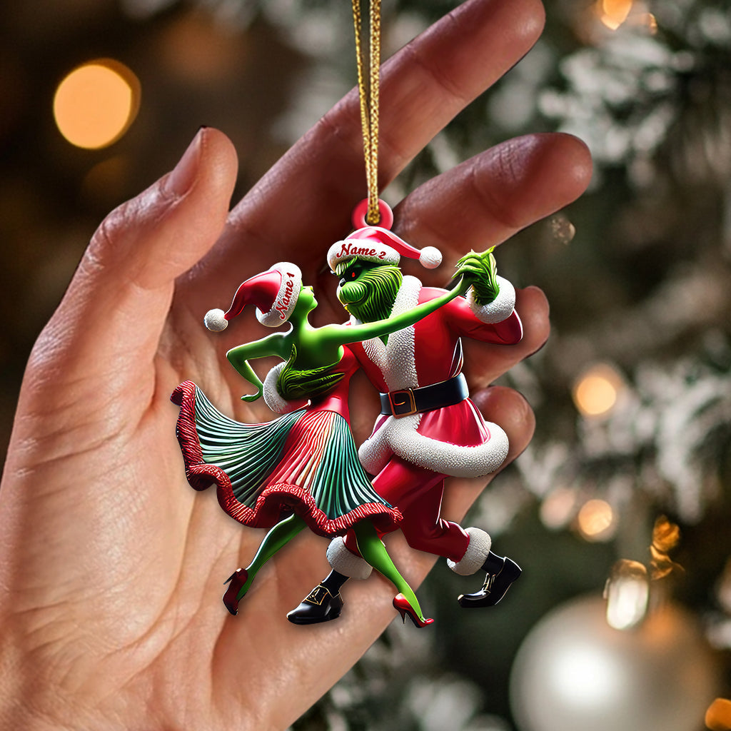 Custom Name Dance Sport Christmas Ornament, Couple Christmas Gift