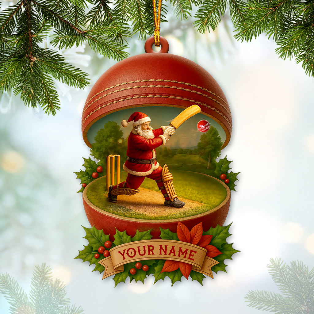 Christmas Cricket Players, Home Decor, Christmas Ornament, Personalized Ornament