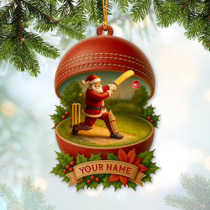 Christmas Cricket Players, Home Decor, Christmas Ornament, Personalized Ornament