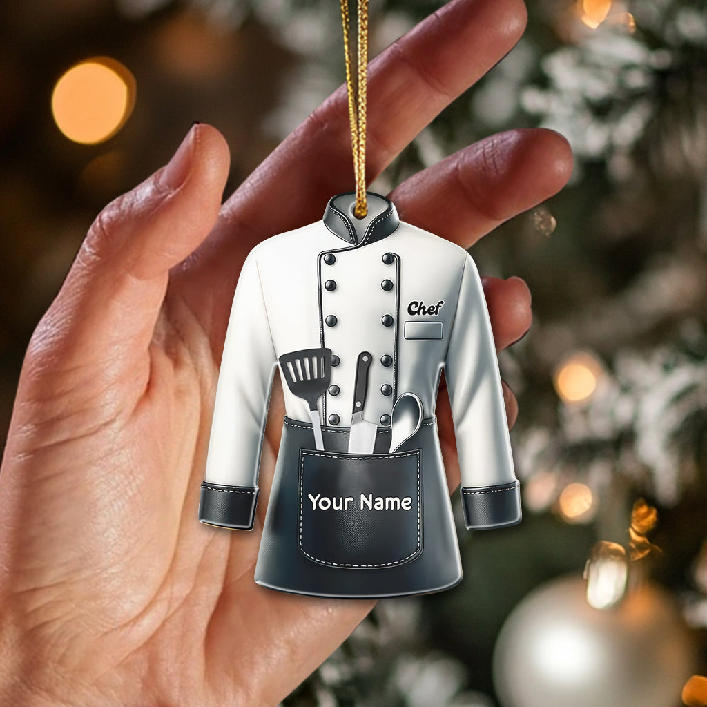 Christmas Chef, Home Decor, Christmas Ornament, Personalized Ornament