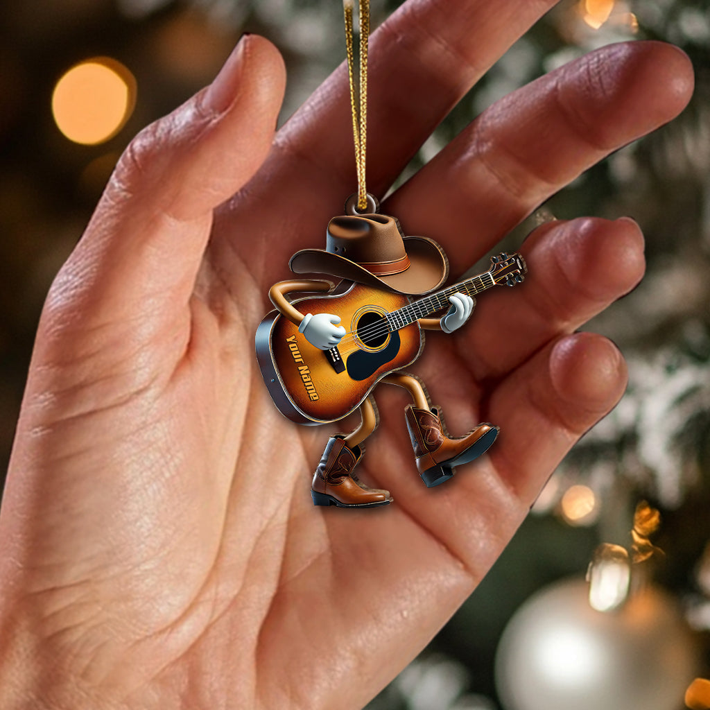 Custom Name Guitarist  Ornament, Guitarist Christmas Gift