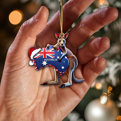 Custom Name Australia Ornament, Christmas Gift for Australia Lover