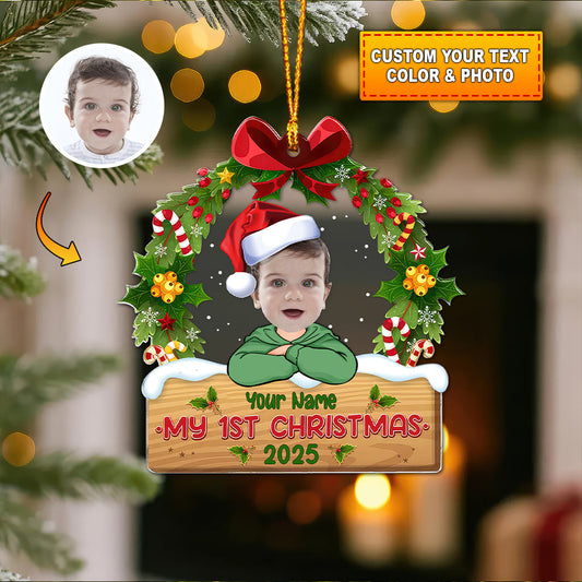 Christmas Kid Home Decor, Christmas Ornament, Personalized Ornament