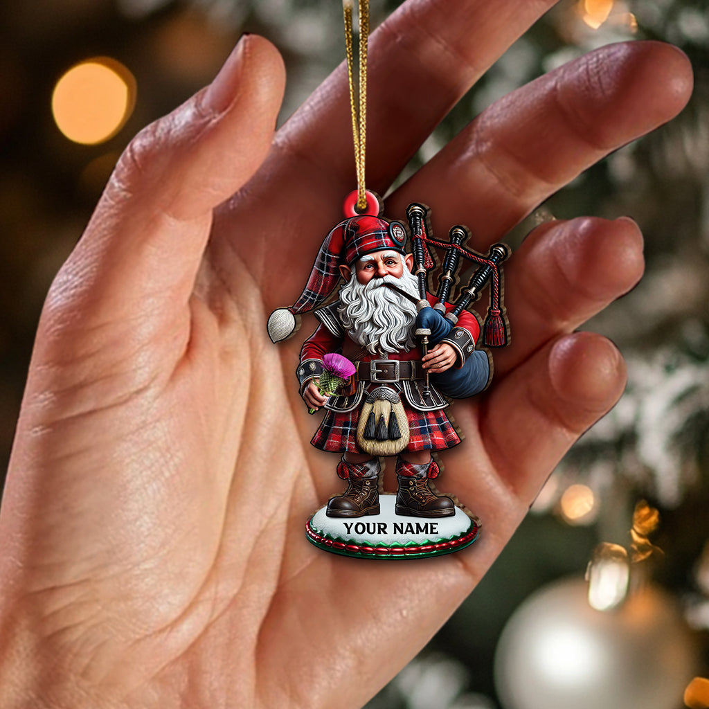 Custom Name Scotland Ornament, Christmas Gift for Scotland Lover