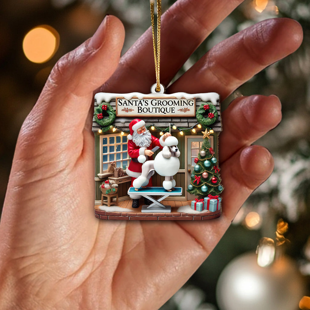 Custom Name Santa Groomer Ornament, Home Decor Christmas Gift