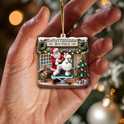Custom Name Santa Groomer Ornament, Home Decor Christmas Gift
