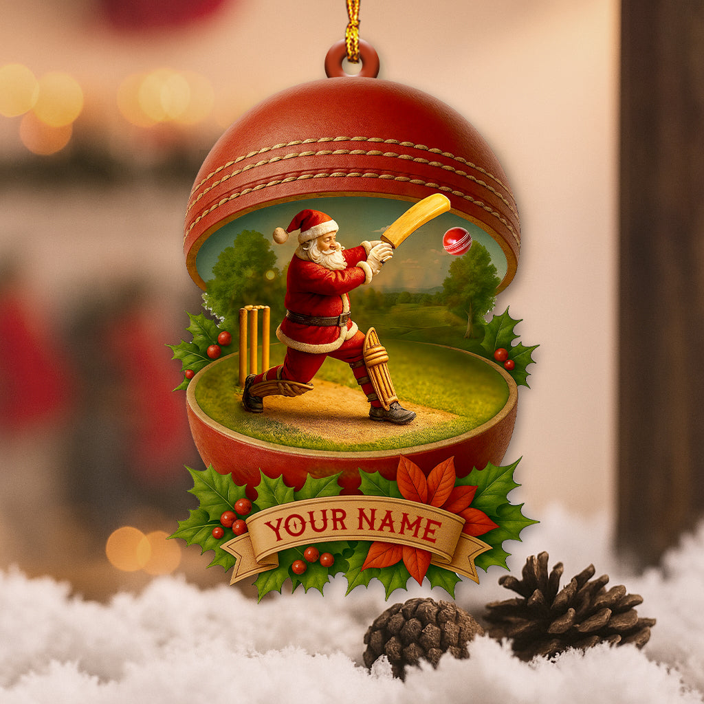 Christmas Cricket Players, Home Decor, Christmas Ornament, Personalized Ornament