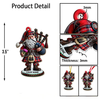 Custom Name Scotland Ornament, Christmas Gift for Scotland Lover