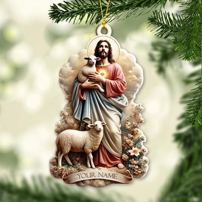 Custom Name Merry Christmas Ornament, Christmas Decoration Gift