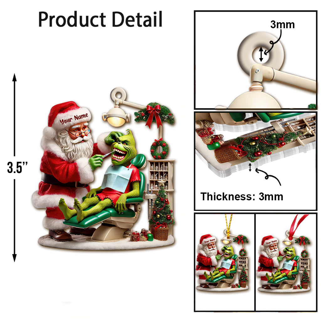 Custom Name Dentist Ornament, Christmas Gift for Dentist