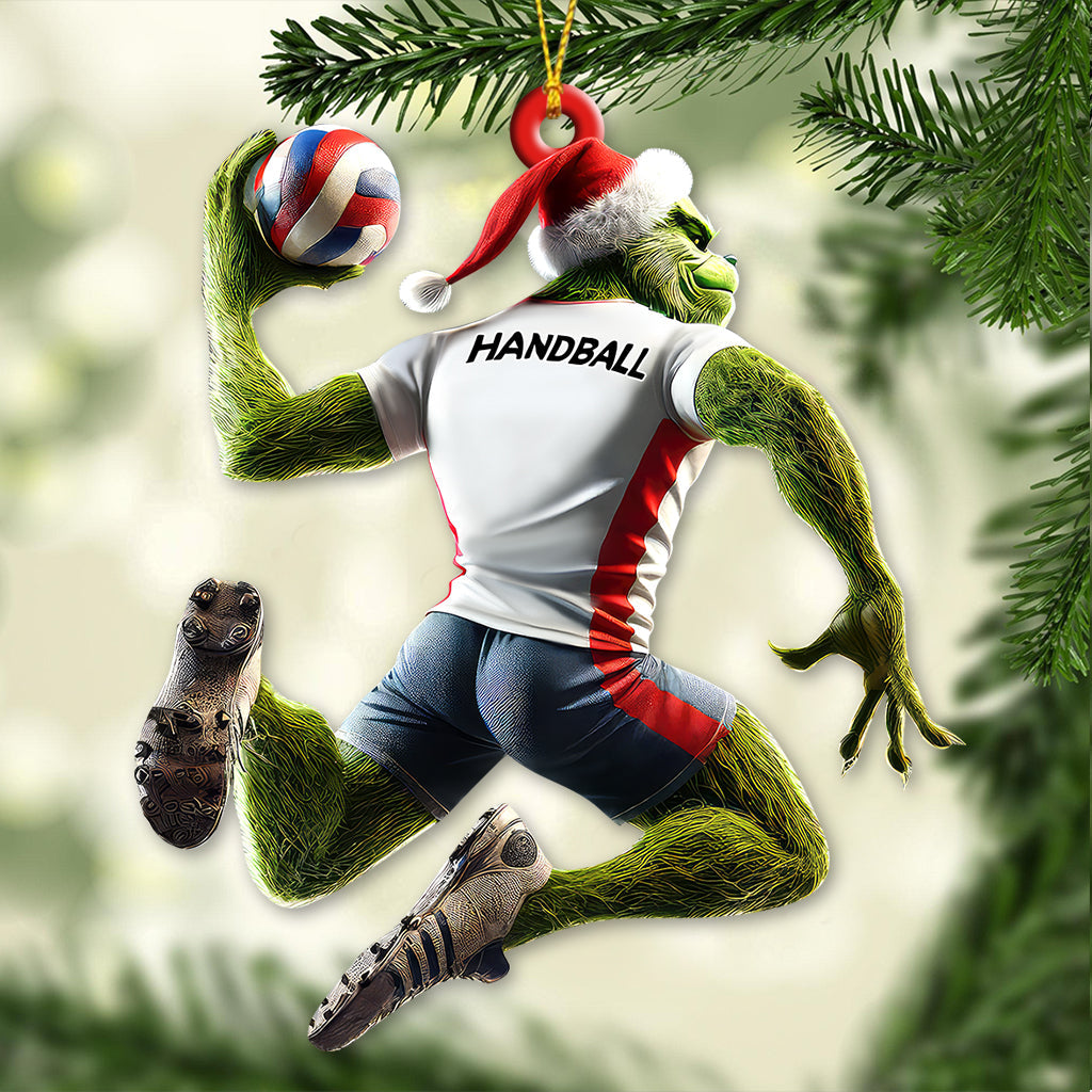 Custom Name Stink Christmas Handball Ornament, Christmas Gift for Handball Lover