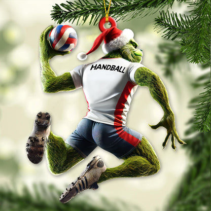 Custom Name Stink Christmas Handball Ornament, Christmas Gift for Handball Lover