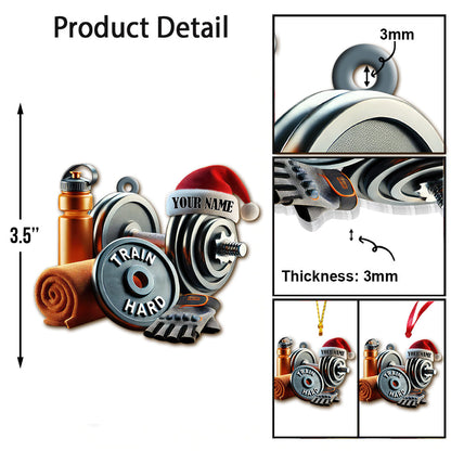 Custom Name Gym Ornament, Gymnastics Christmas Gift