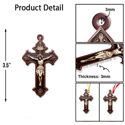 Custom Name Jesus Christ Ornament, Christmas Gift for Christian