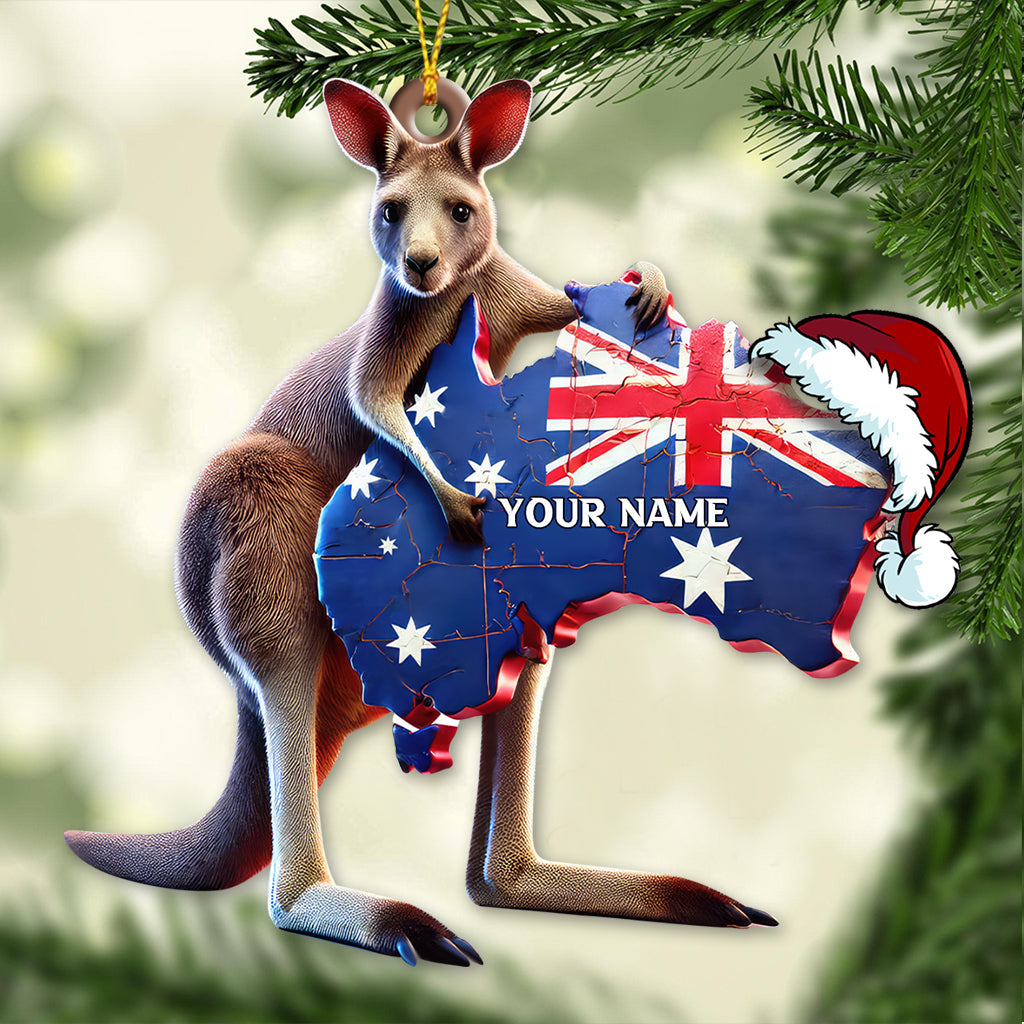 Custom Name Australia Ornament, Christmas Gift for Australia Lover