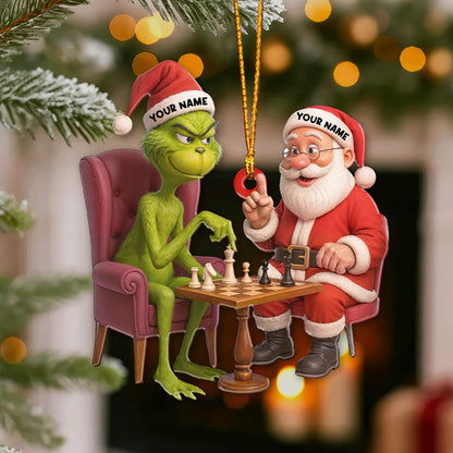 Chess Partner, Home Decor, Christmas Ornament, Personalized Ornament