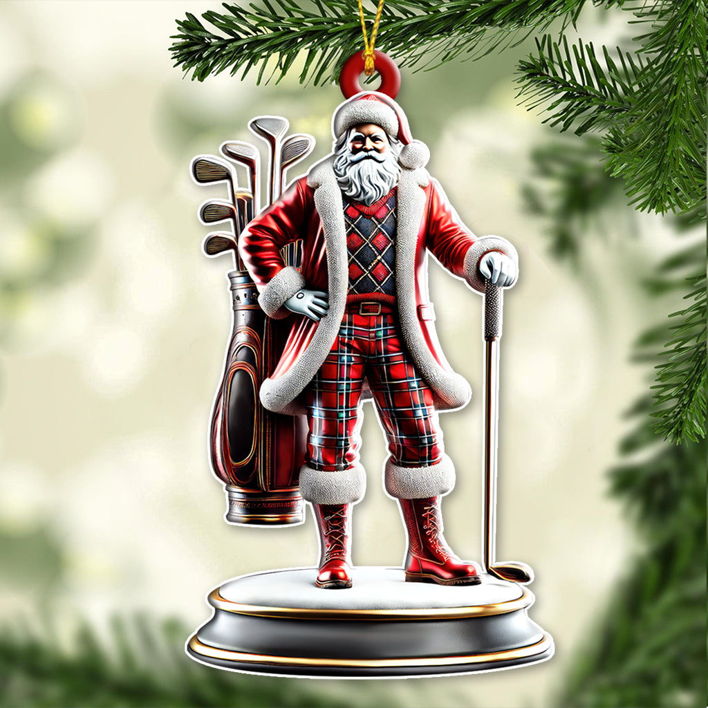 Custom Name Golf Christmas Ornament, Christmas Gift for Golf Lover