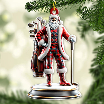 Custom Name Golf Christmas Ornament, Christmas Gift for Golf Lover