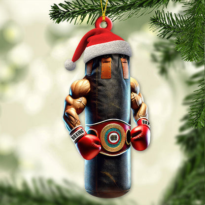 Custom Name Boxing Ornament, Christmas Gift for Boxing Lover