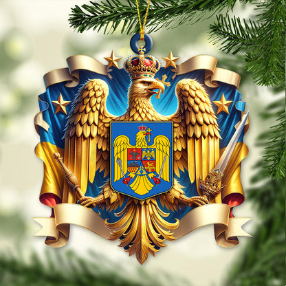 Custom Name Romania Ornament, Christmas Gift for Romania Lover