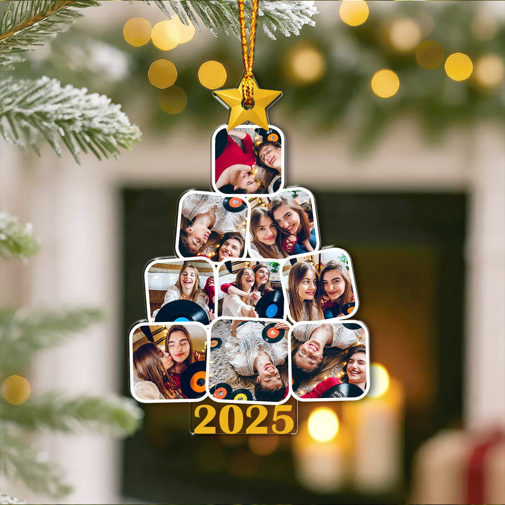 9 Photos Christmas Tree, Home Decor, Christmas Ornament, Personalized Ornament