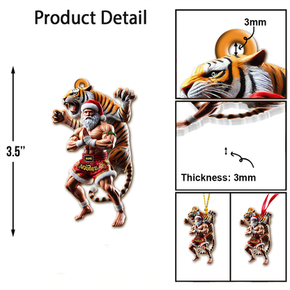 Custom Name Muay Thai Ornament, Christmas Gift for Muay Thai Lover