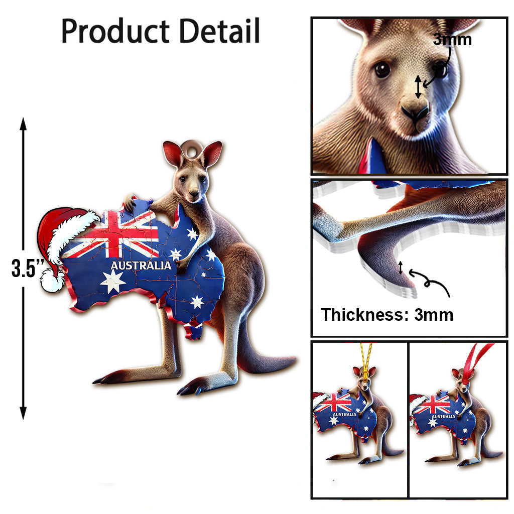 Custom Name Australia Ornament, Christmas Gift for Australia Lover