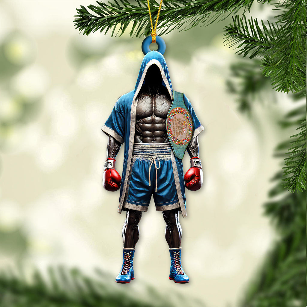 Custom Name Boxing Ornament, Christmas Gift for Boxing Lover